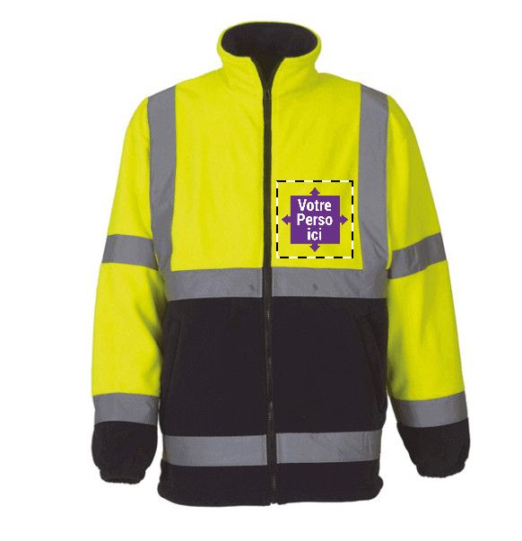 manteau de chantier fluo