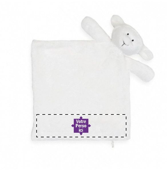 Doudou en coton bio personnalisé