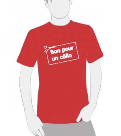 T-shirt personnalisable "bon pour un câlin"