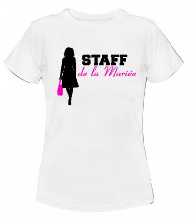 T-shirt staff de la mariée