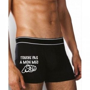 Boxer "Touche pas à mon mec"