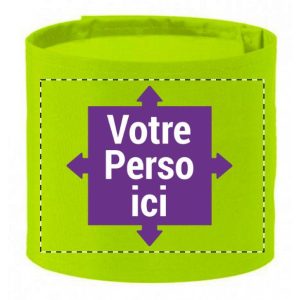 Brassard haute visibilité personnalisable