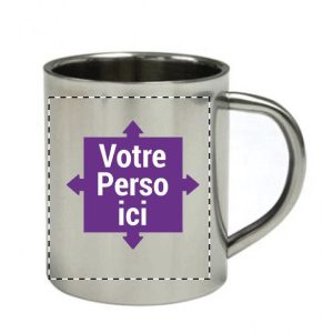 Mug, tasse métal personnalisé