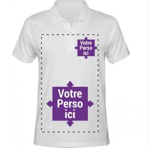 Polo homme personnalisé manche courte