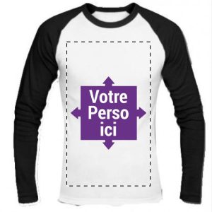 T-shirt baseball manche longue personnalisé