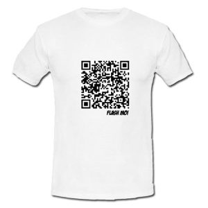 T-shirt flashcode personnalisé