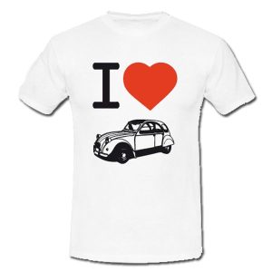 T-shirt i love 2CV